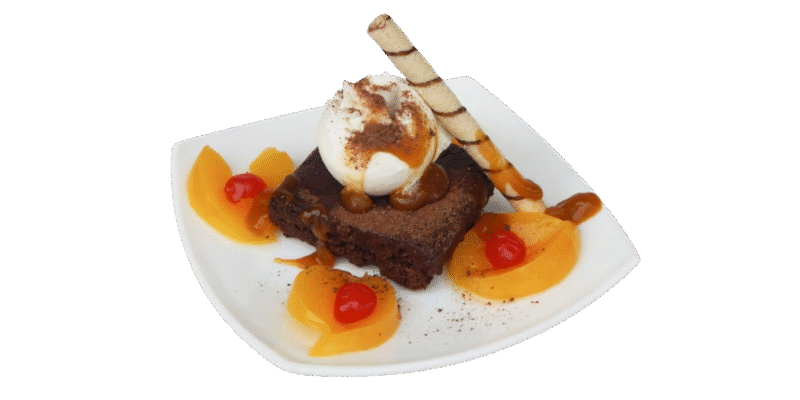 Brownie Con Helado